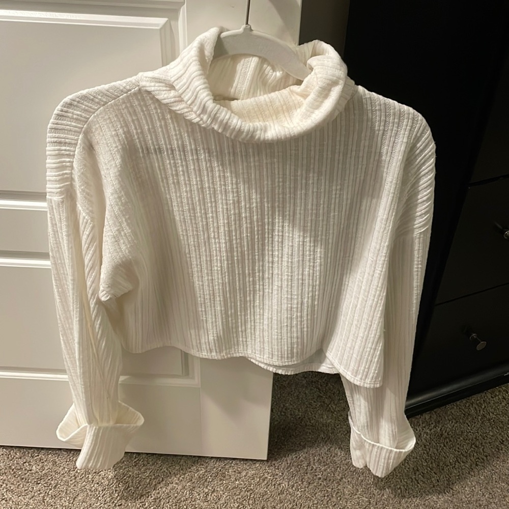 White womens sweater
